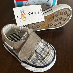 Baby Size 2 Sneakers with velcro strap, NEW, CIRCO